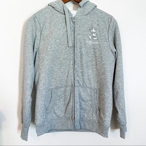 Disney Parks Fleece Lined Zip Up Hoodie
